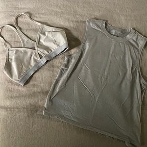 Outdoor Voices Athena bra and muscle tank - set